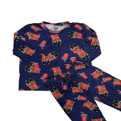 Pijama Verano Perros Papas Adulto Manga Larga